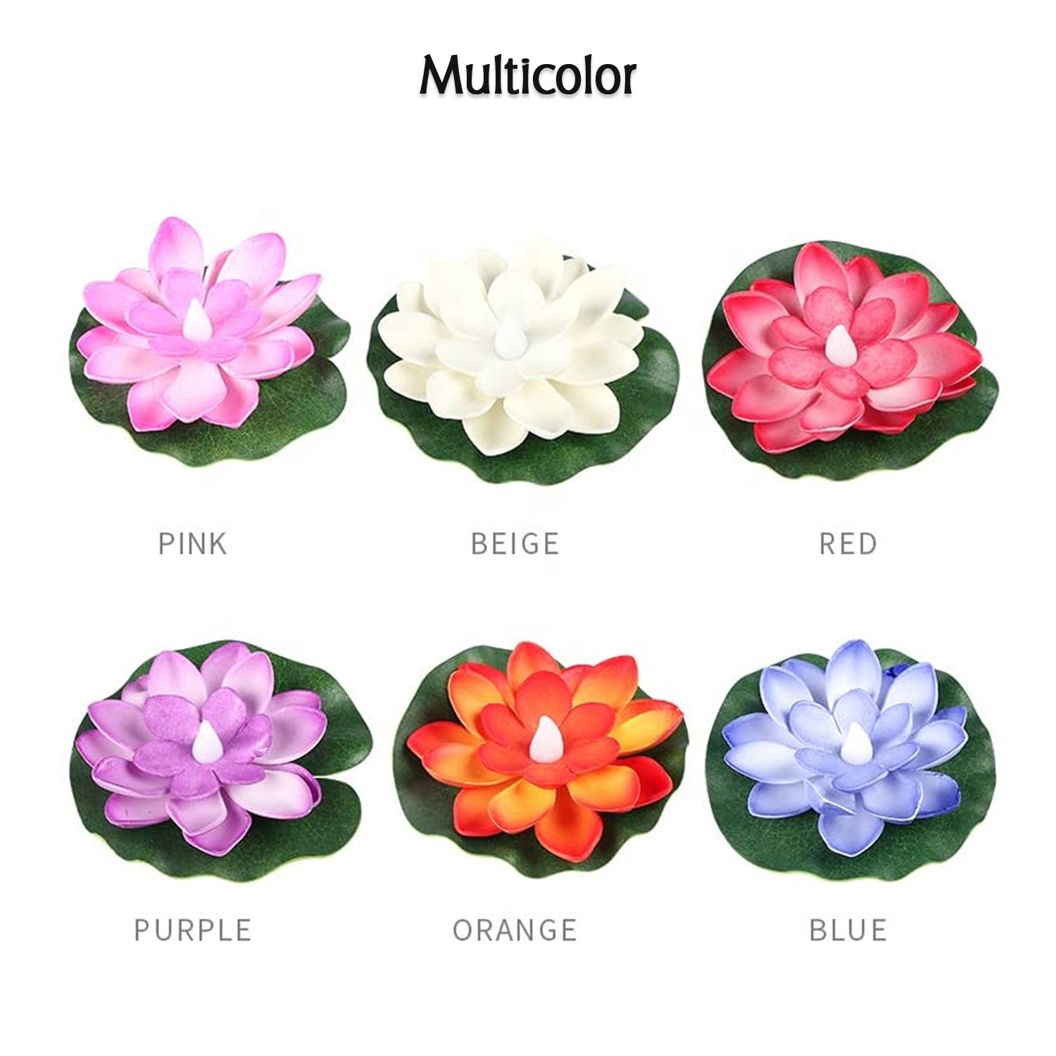 6556 Water Floating Smokeless Candles & Lotus Flowers Sensor Led TeaLight for Outdoor and Indoor Decoration - Pack of 6 Candle Candle (Pack of 6) 6556 Water Floating Smokeless Candles & Lotus Flowers Sensor Led TeaLight for Outdoor and Indoor Decoration - Pack of 6 Candle Candle (Pack of 6)